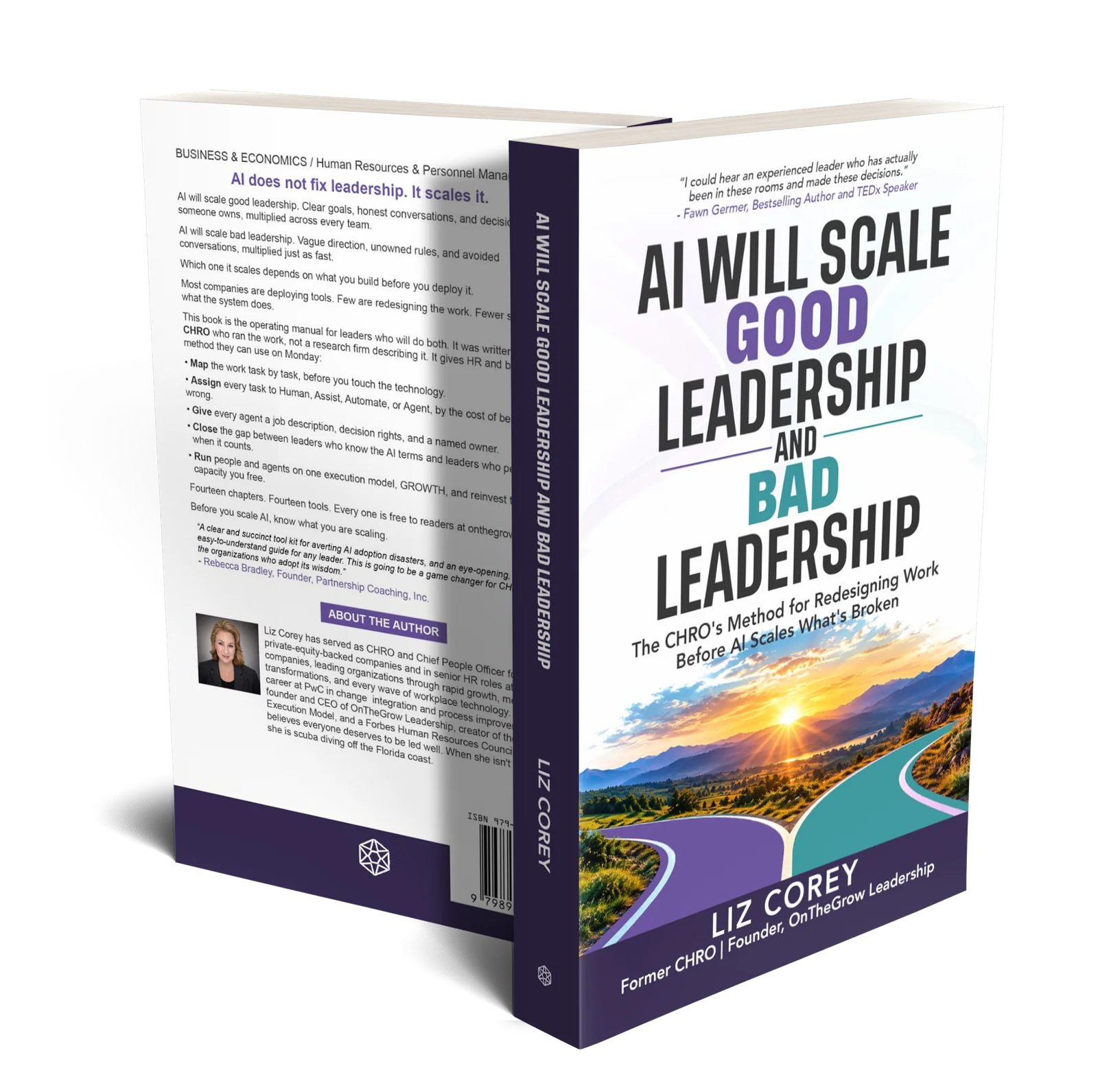 Front and back cover of AI Will Scale Good Leadership and Bad Leadership